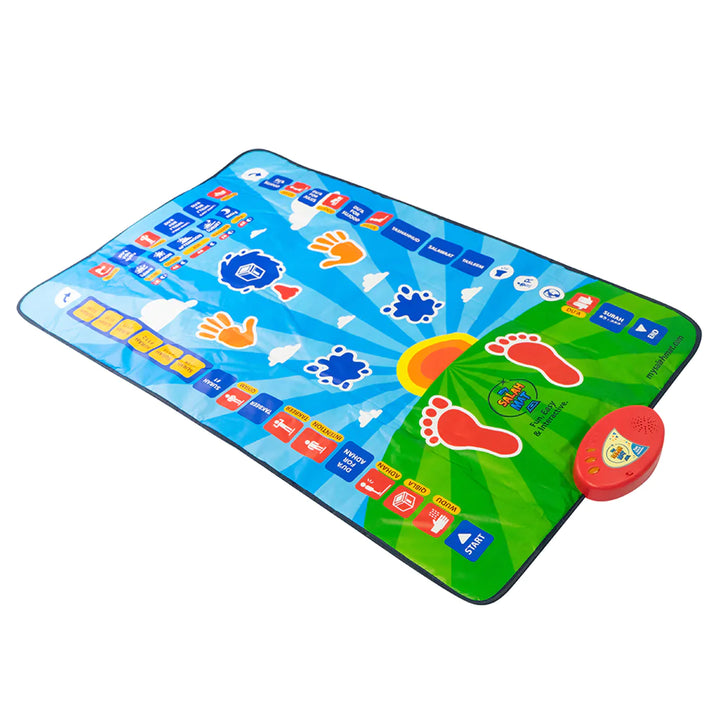 Tapis De Prière Interactif My Salah Mat (version 2025) - Éducatif Pour Enfants 4-8 Ans, Coloré Et Résistant !